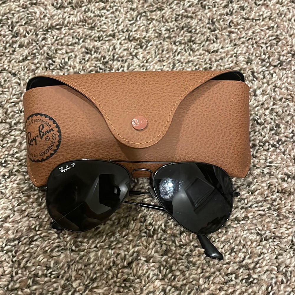 Polarized Black Ray Ban Aviators